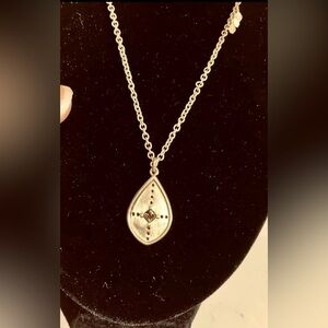 💫 SILPADA WEEKENDER Gold Pendant Made w/ Swarovski Crystal K&R Necklace Vintage